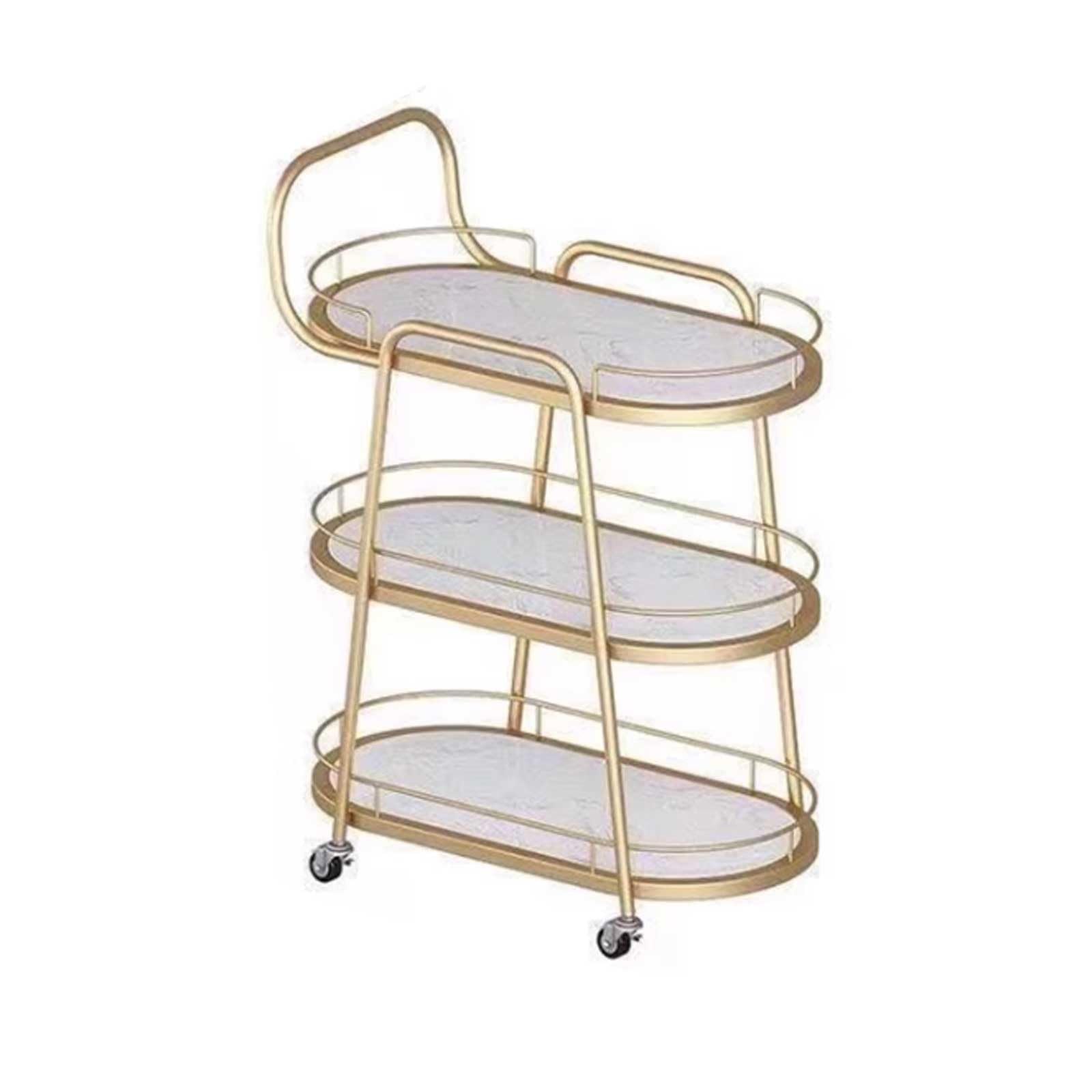 Carrello Multiuso da Cucina Carrello Bar for la casa con Ripiani Mini Carrello for Vino e liquori for Natale, Cucina, Feste, Sala da Pranzo, Soggiorno Carrello di Servizio(Bianco)