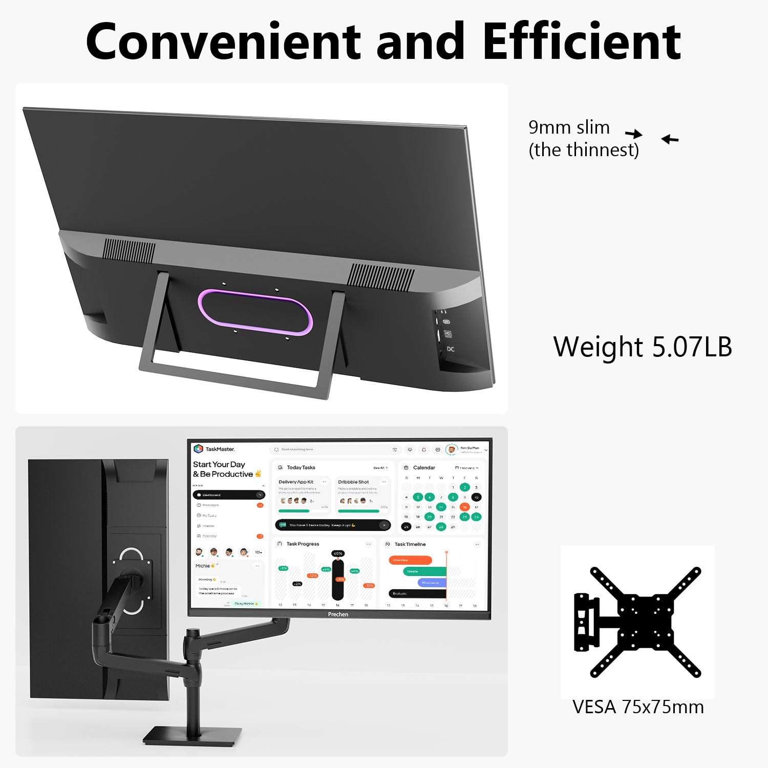 Amazon.co.jp: Prechen 27インチ 2K QHD 100Hz タッチスクリーン