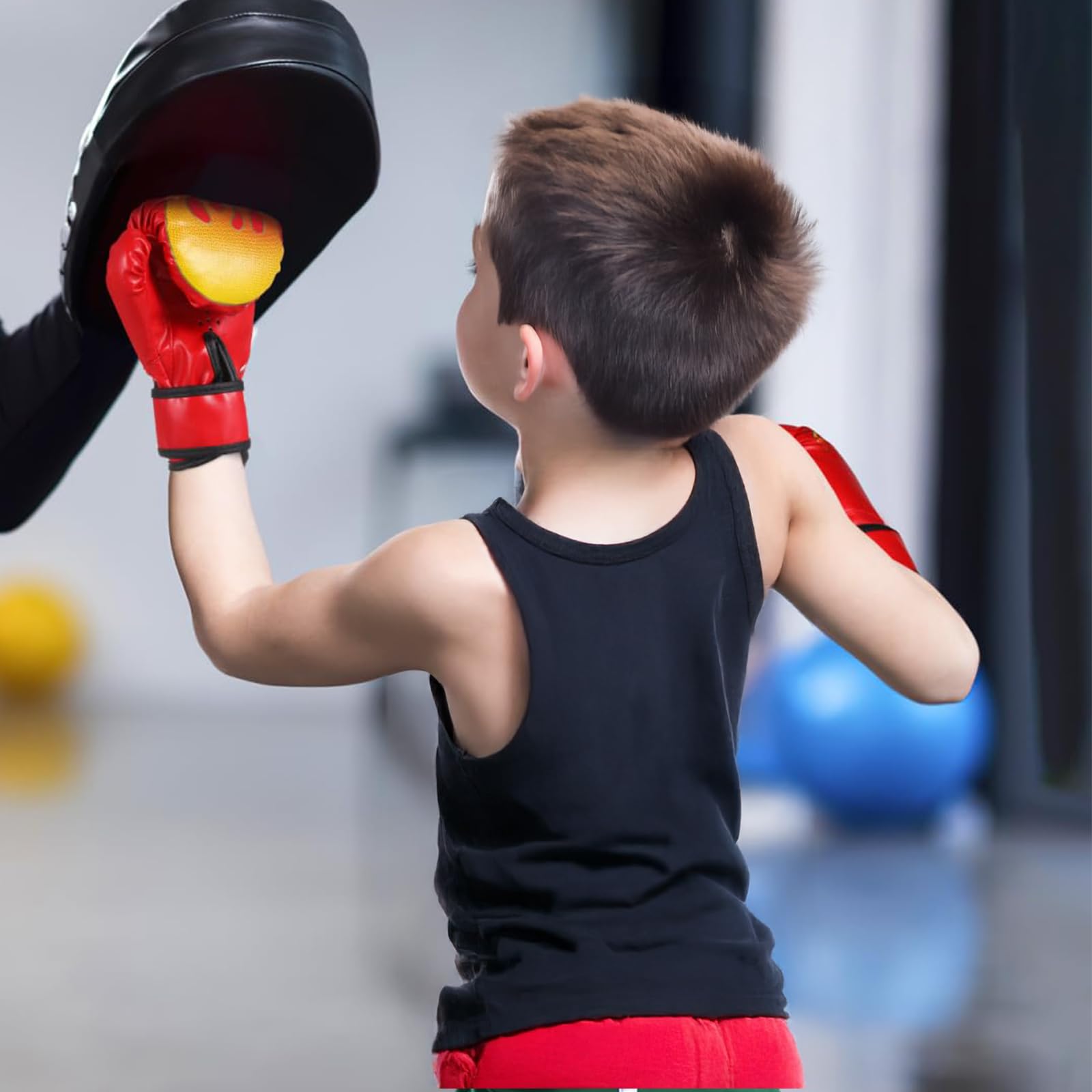 Muay Thai TP300 (Kick)Bokshandschoenen - Zwart