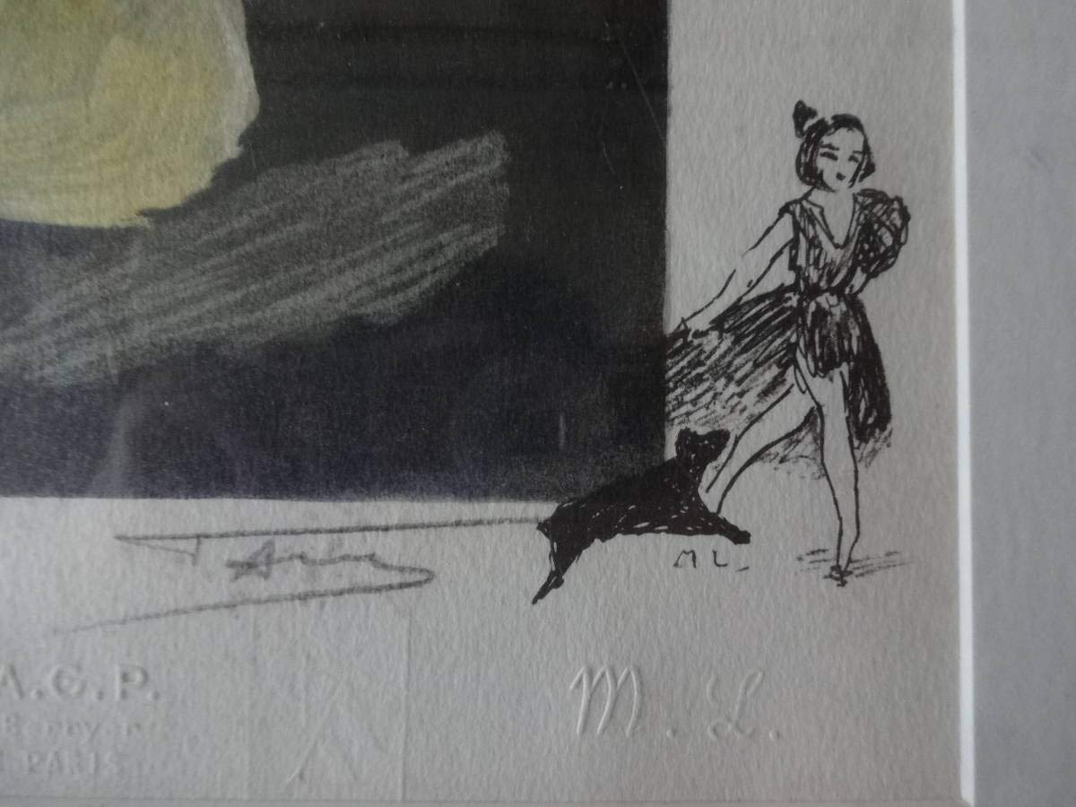 マリーローランサン リトグラフ石版 少女 少女<span class=