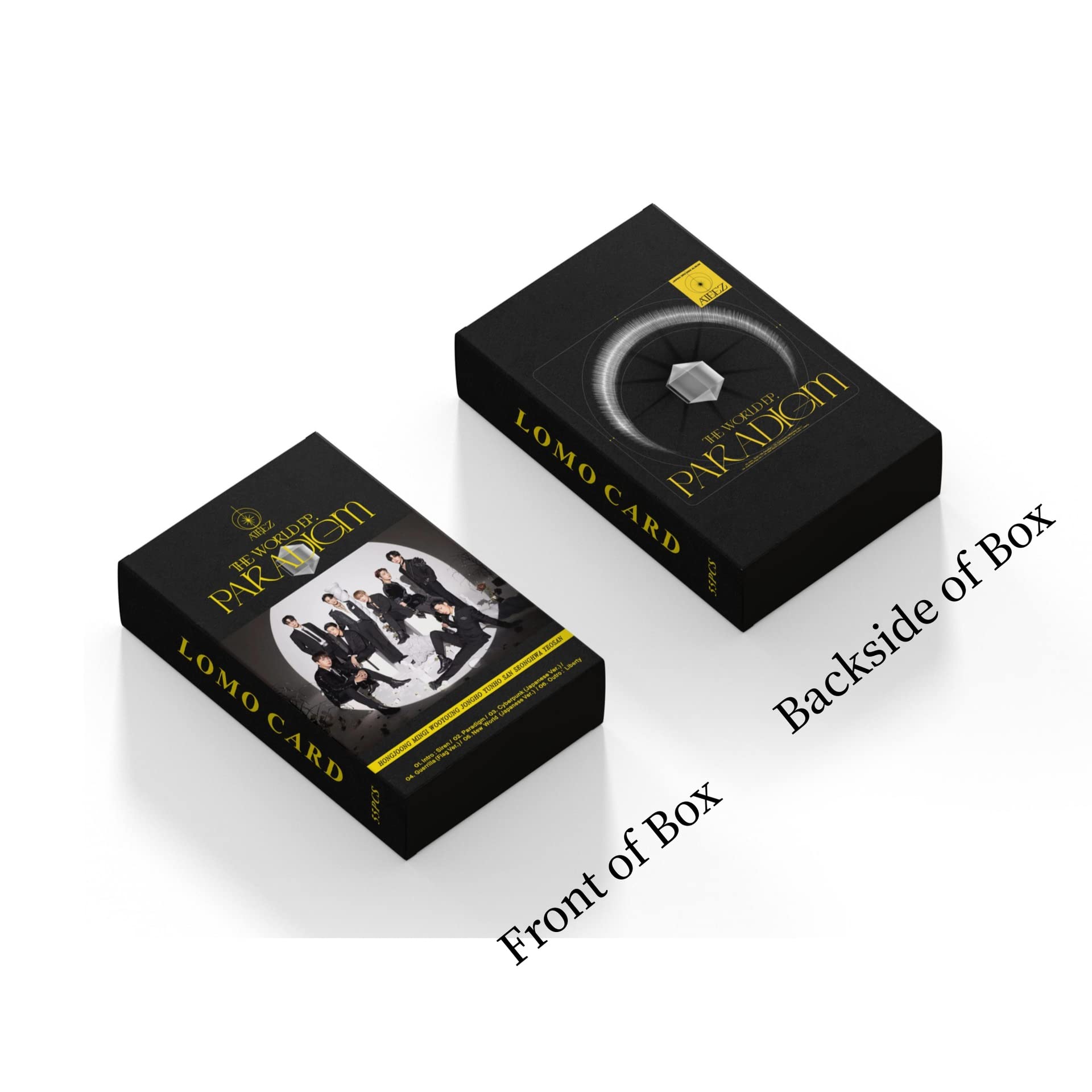 55pcs Kpop Ateez Paradigm Cards Ateez Paradigm Mini Cards Ateez