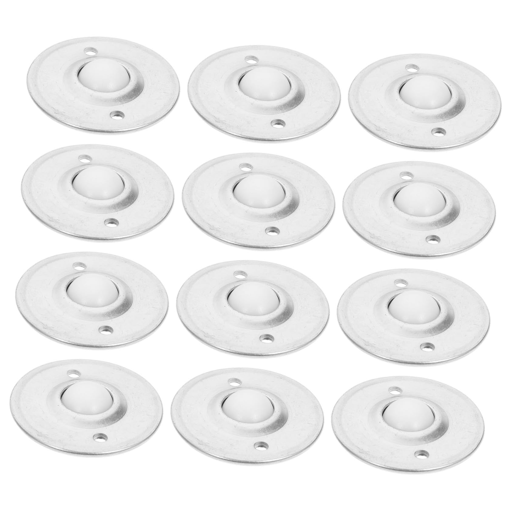 SOLUSTRE 12pcs Ball Casters Ball Bearing Nylon Roller Wheel Flying Saucer Ball Small Appliance Accessories Roller Ball for Furniture Replacement Universal Wheel Ball Steel Silver