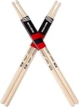 Drum Sticks 5B Maple Wood Tip DrumStick,2 Pairs Drum Stick Ideal for Drummers of All Levels, Used for Drums, Percussion and Practice–(5B-Two Pairs)