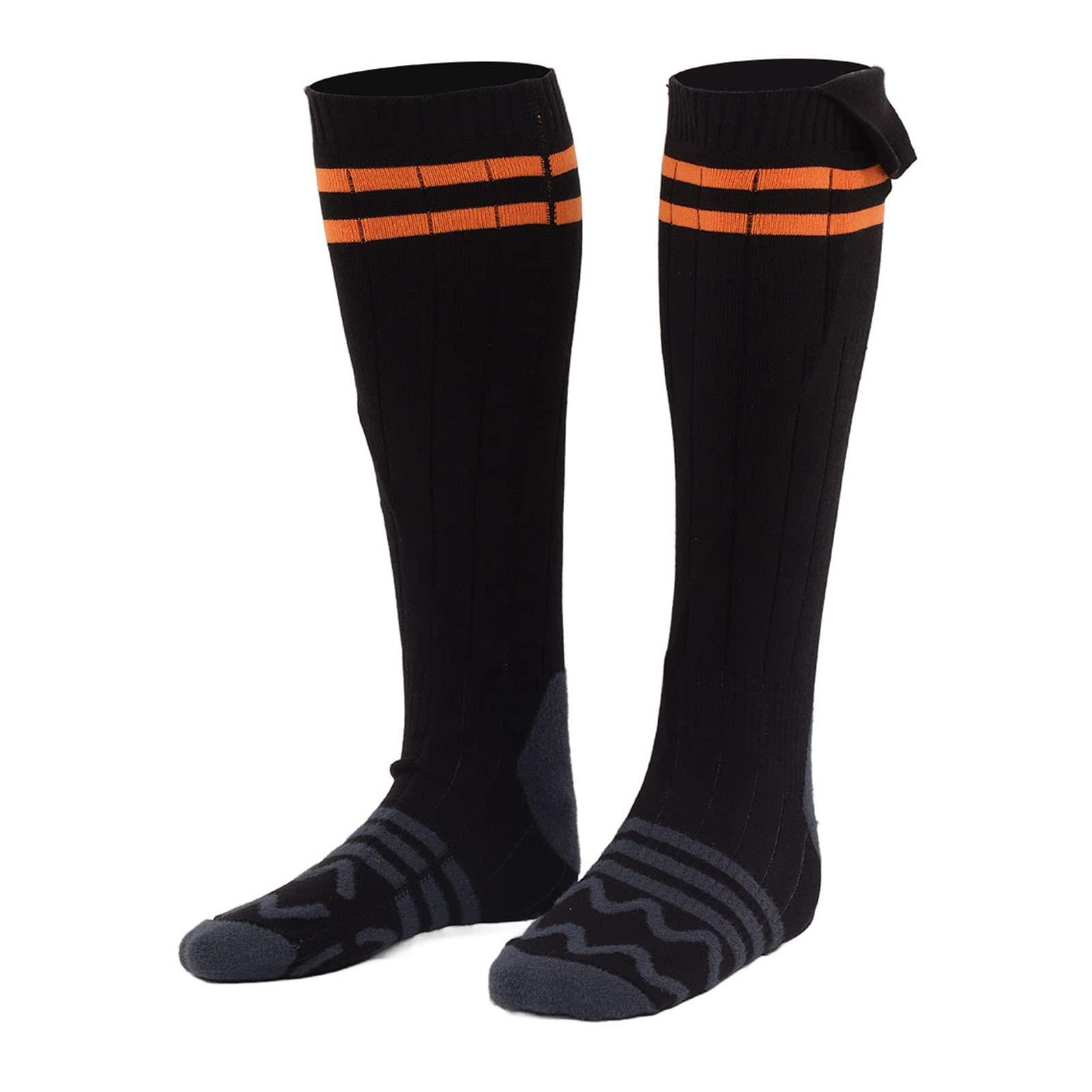 Chaussettes Chaudes d'hiver Semelles complètes Chaussettes chauffées Thermiques pour Hommes Femmes en Plein air Ski de Chasse