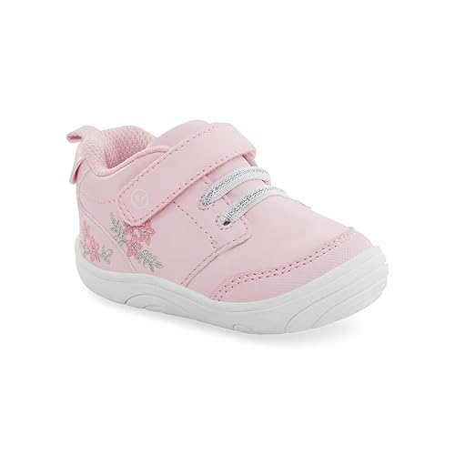 Stride Rite 360 Unisex-Baby Taye 2.0 Sneaker First Walker Shoe - 6 Infant - Light Pink