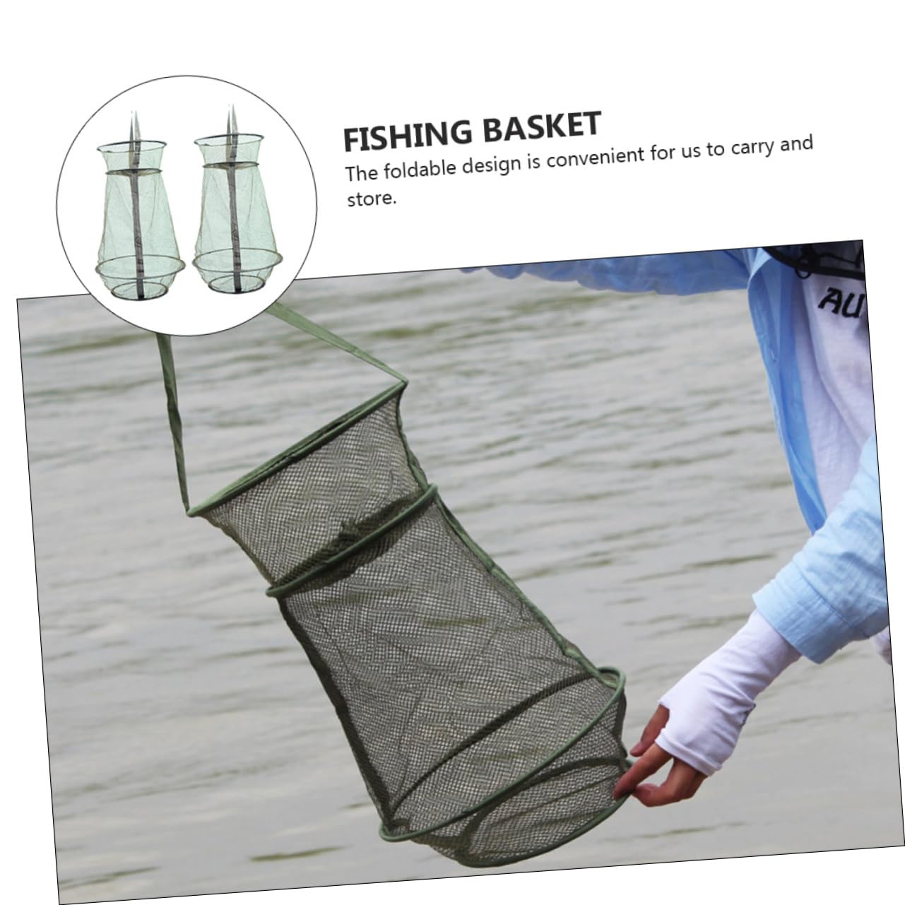 TOYANDONA Gabbia Per Pesci Fishing Net Pescare Trappole Reti Per Cesti Per Pesci Di Grandi Dimensioni Netto Presa Rete Da Pesca Portatile Rete Da Pesca Pieghevole Green