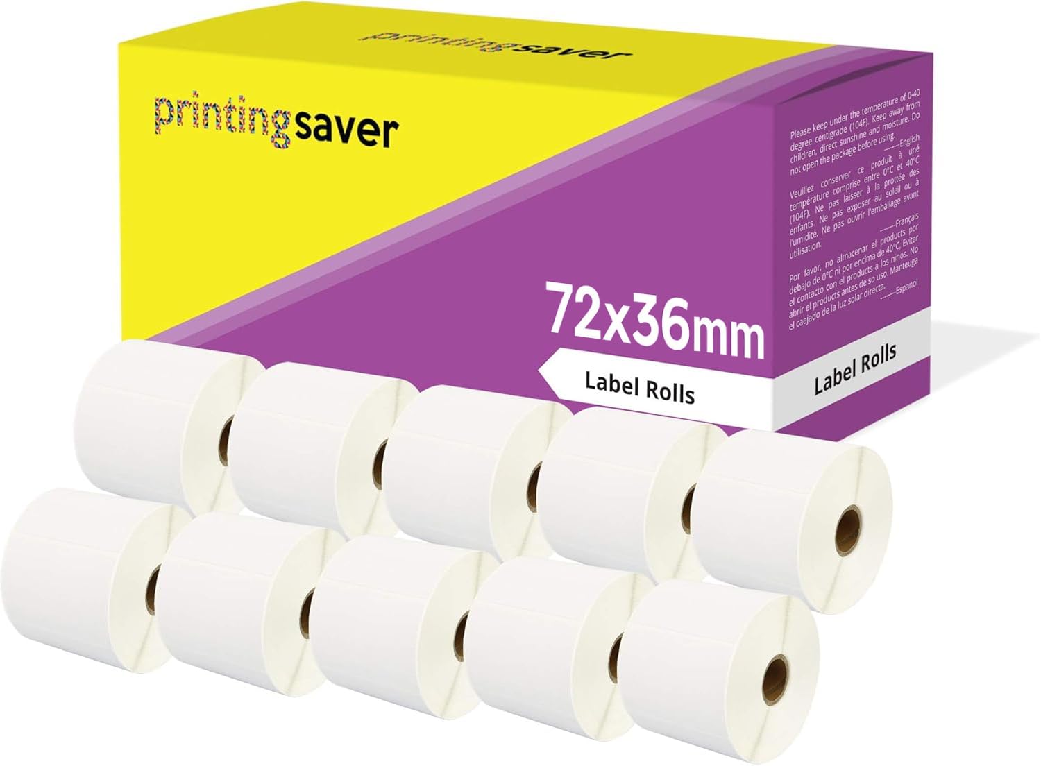 PRINTING PLEASURE - 2 Rotoli 76mm X 51mm Etichette Termica Diretta Compatibili P - Foto 3