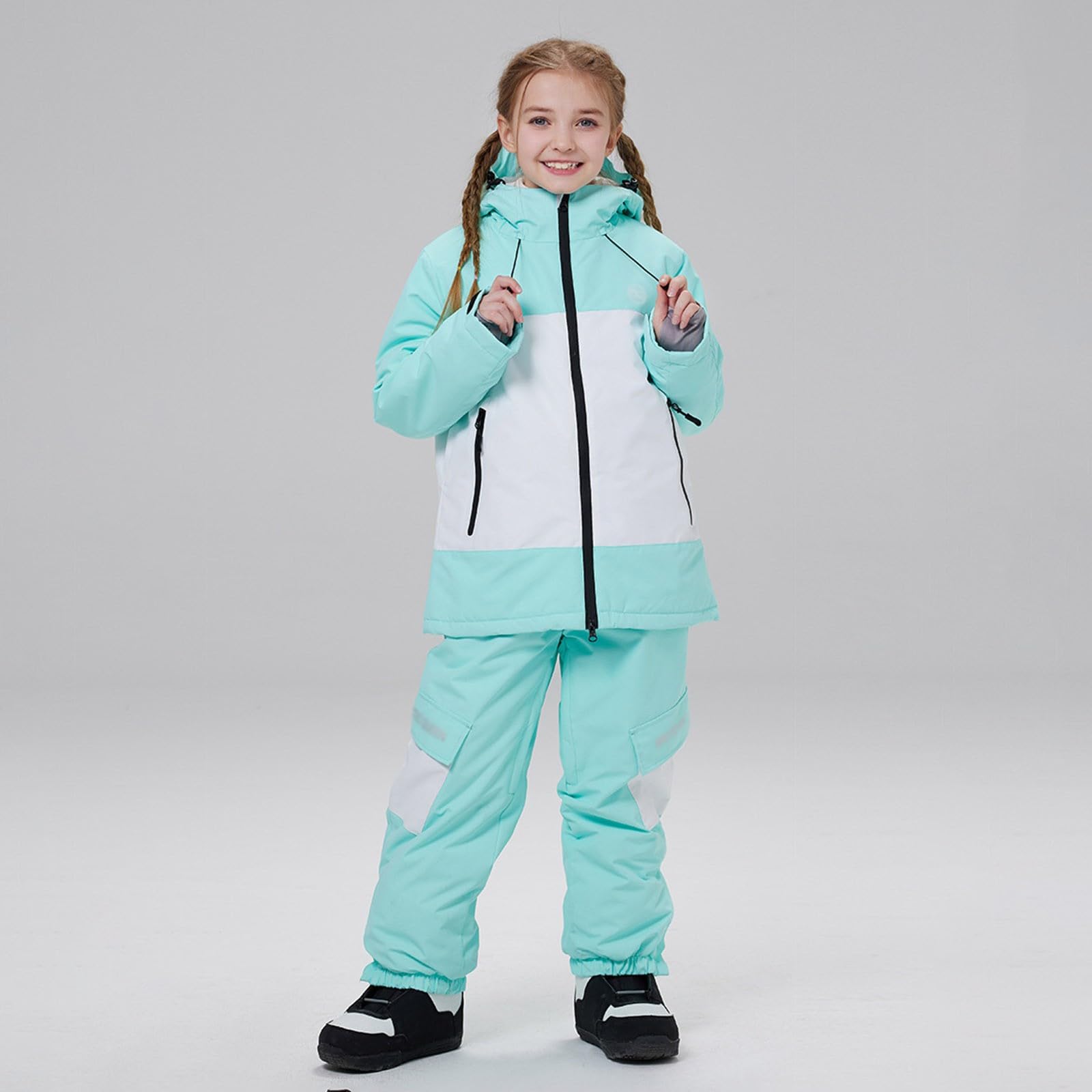 Traje de nieve para niños y niñas, ropa de esquí para deportes de invierno, actividades al aire libre con rendimiento térmico