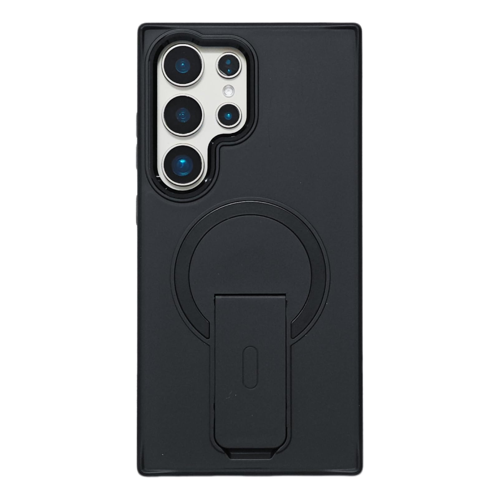 Coque magnétique Samsung S26 Plus fine givrée avec support pliable noir zimial - 8