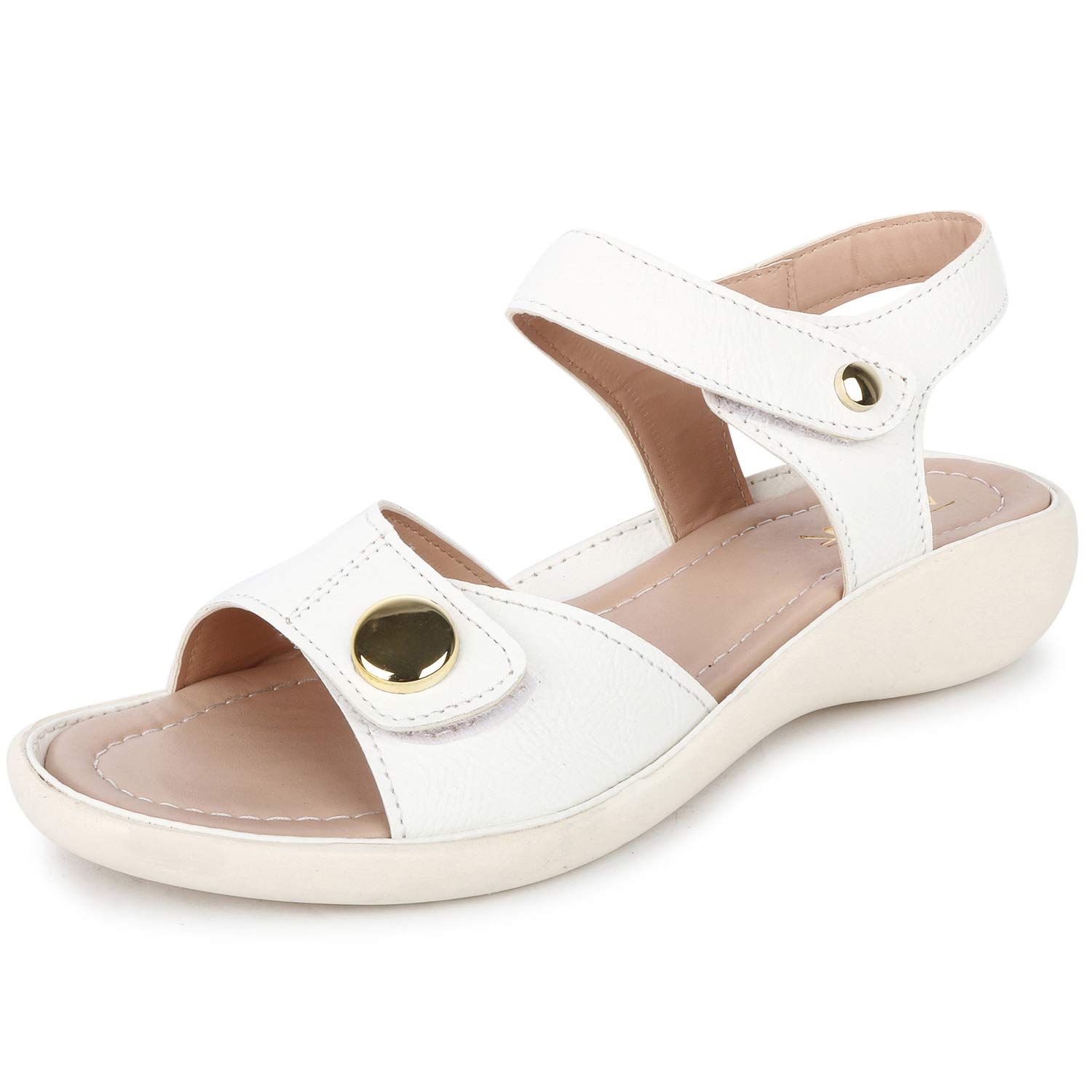 Vendoz Women & Girls Stylish Casual Daily use Sandals Flats White (B0868QRQ6R) Amazon Price History, Amazon Price Tracker