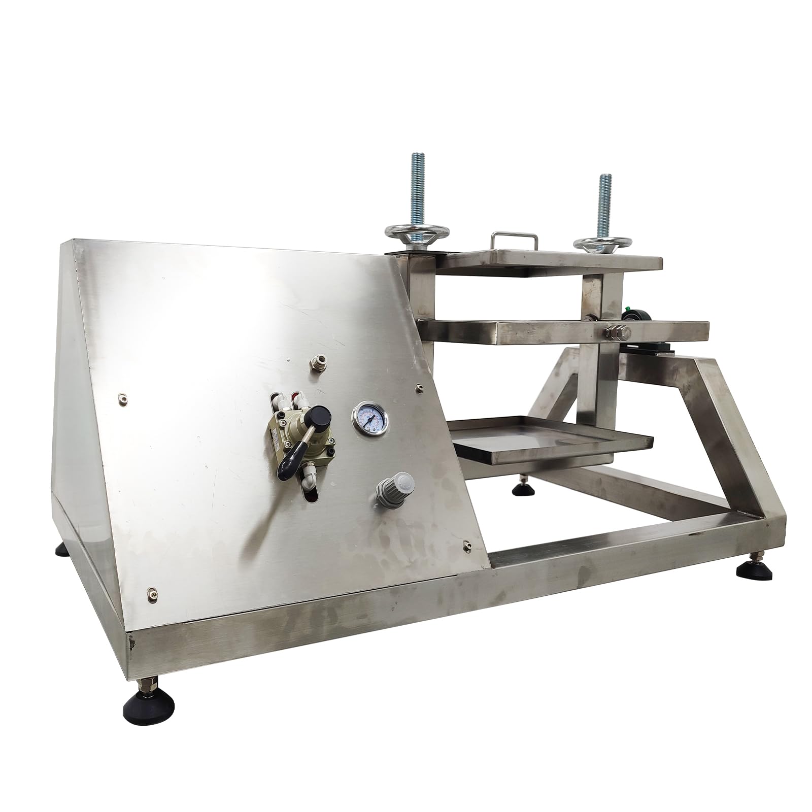 Yokoma Pneumatic Paint Shaking Mixer 2.64-5.28 Gal Mixing Capacity Air-Powered Paint Shaker Machine 1200RPM, 360° Vertical Mixing for Coatings, Ink,