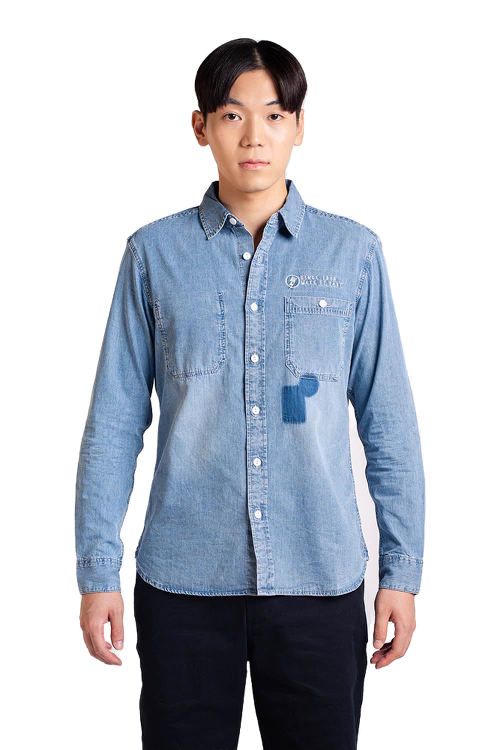 bossiniMen's Cotton Woven Denim Shirts