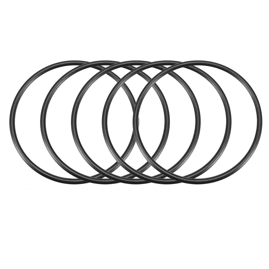 Uxcell Sourcingmap Nitrile Rubber O-Rings, 94Mm Od 86Mm Id 4Mm Width, Metric Nitrile Rubber Sealing Gasket, Pack Of 5