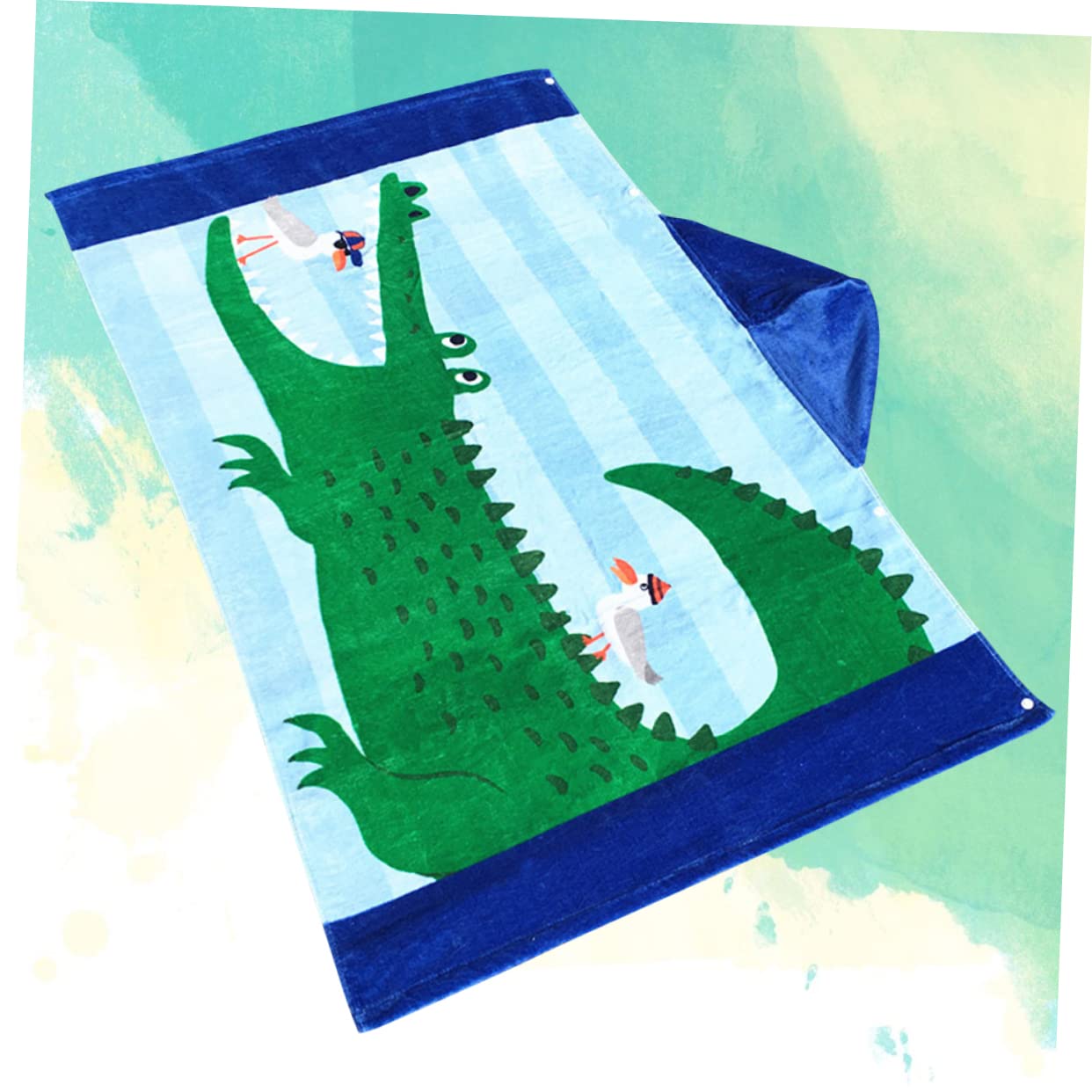 INOOMP Asciugamano Cappuccio per Bambini, Poncho lungo Cotone