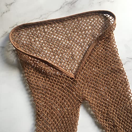 Image of V-Cut Skintone Gold Glitter Fishnet Stockings | VCUT Carnival Tights for Black and Brown Skin Women