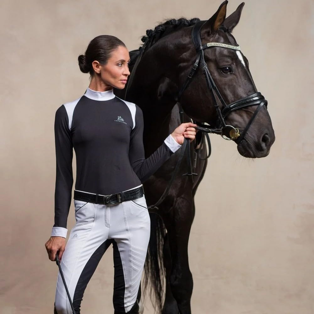 CAVALLIERA Black Jack Woman Long Sleeve T-Shirt L