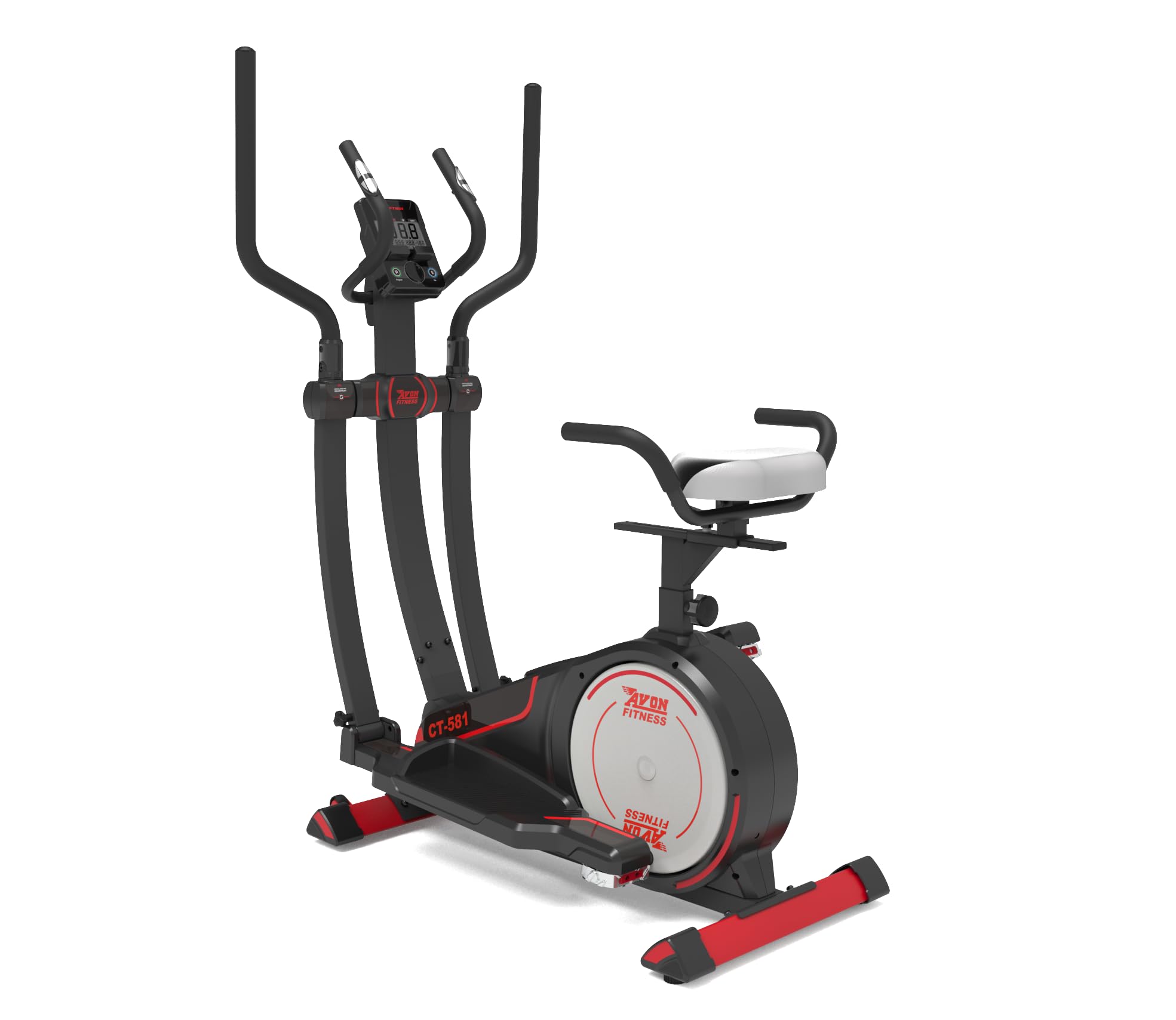 Elliptical Cross Trainer and Exercise with Adjustable Seats. Machine Magnetic Brake System Magnetic Adjustable Workout Resistance with 16 Fitness Level, Max User Weight 120kg, Flywheel 08kg.-image-40