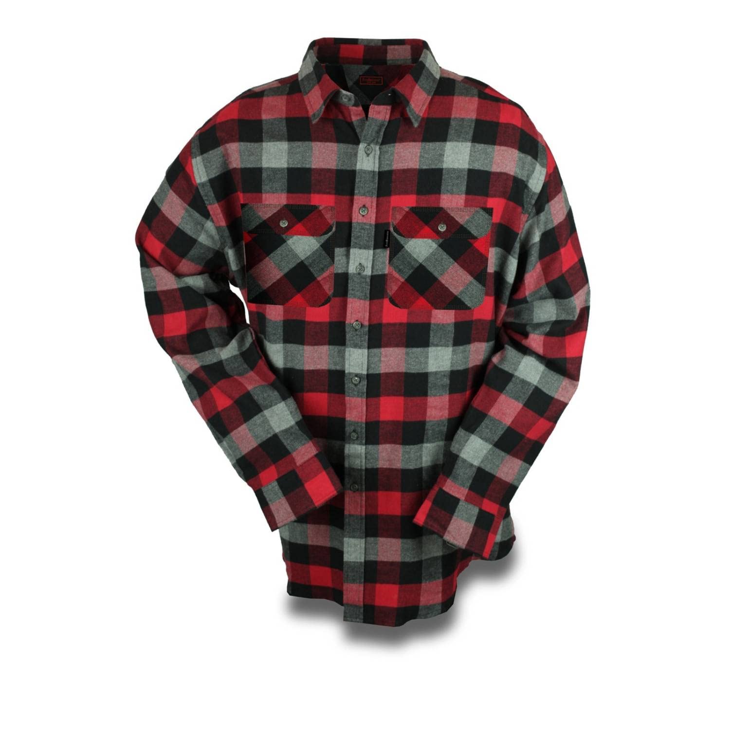 Five Brother Men's Heavyweight Flannel Shirt, Big and Tall