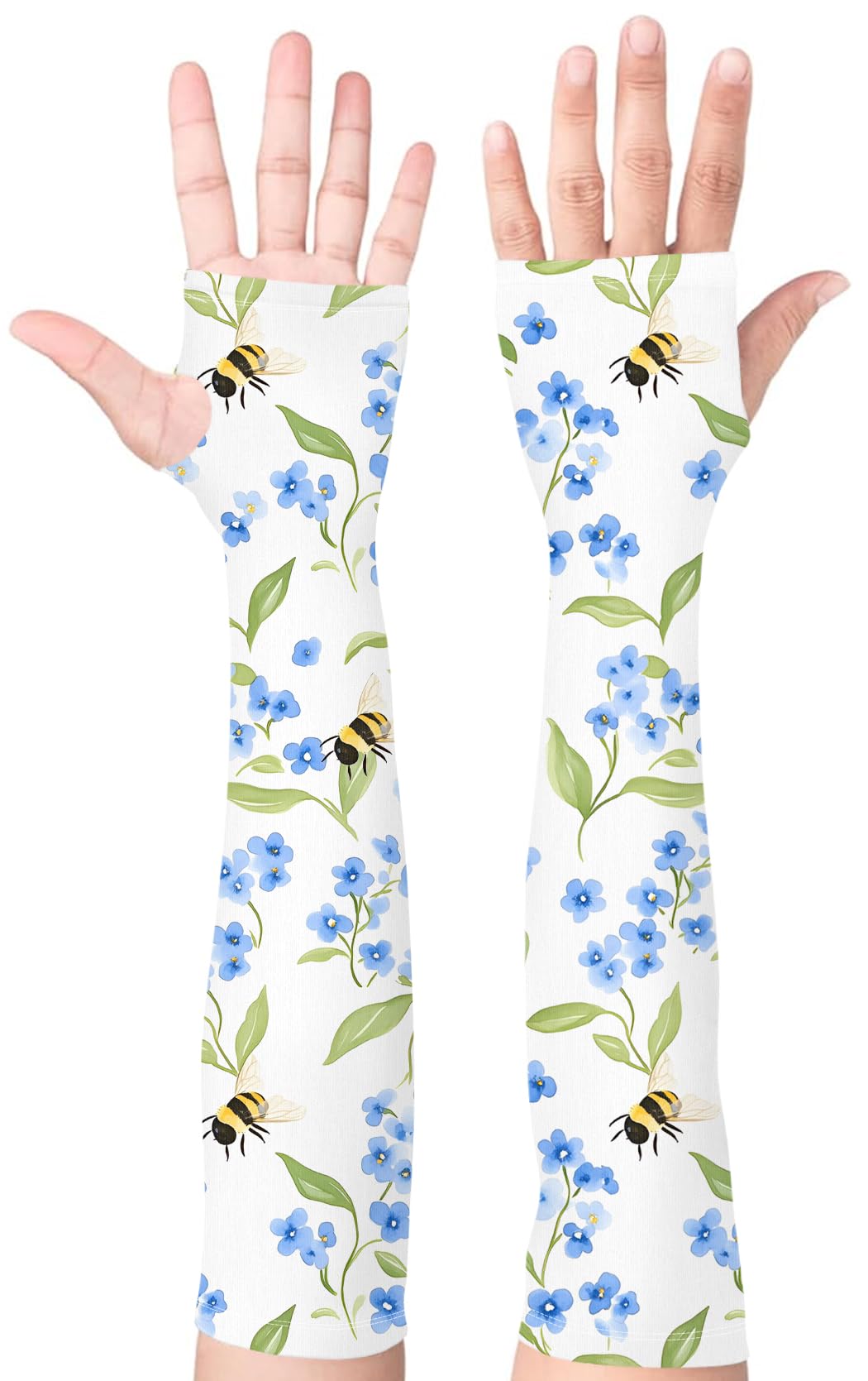 Gardening Sleeves for Women UV Sun Protection with Thumb Hole Anti-Scratch