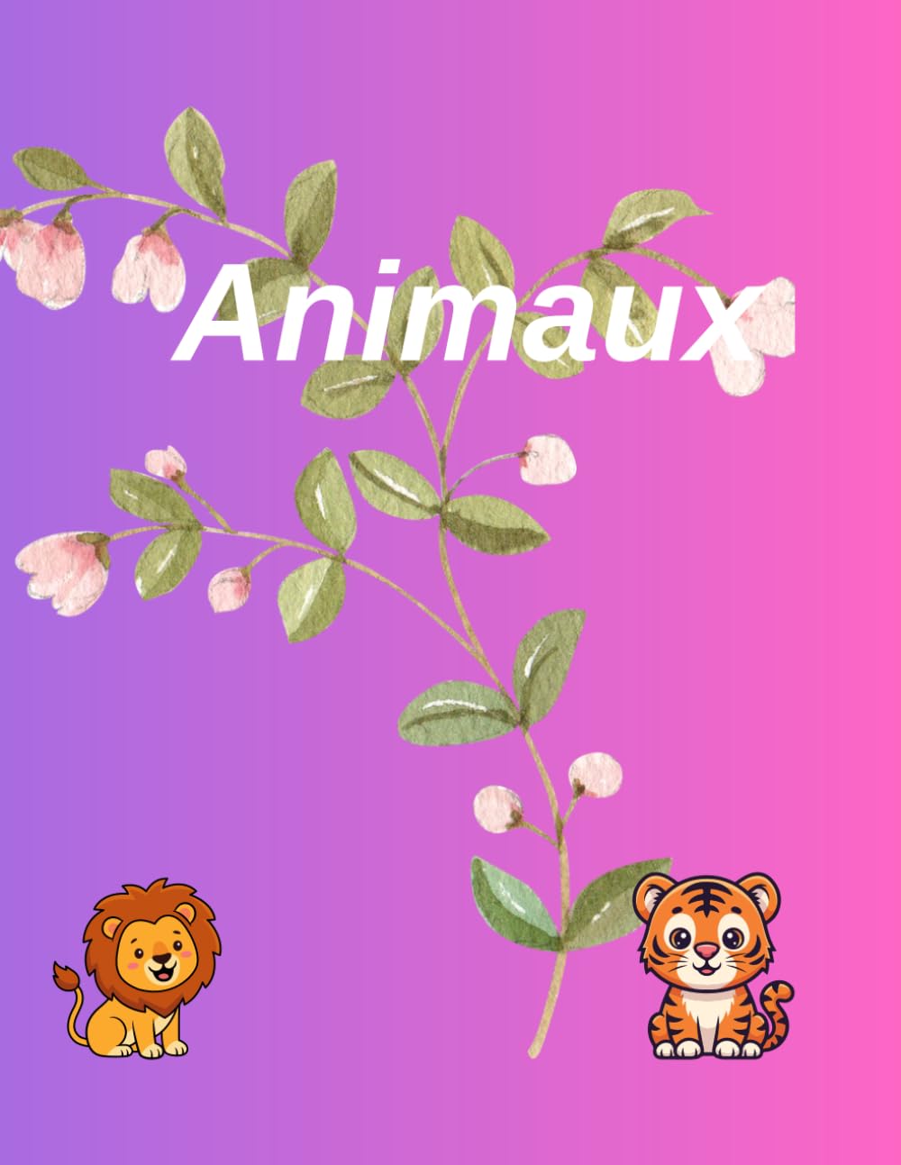 Livre avec des dessins et des informations sur les animaux.