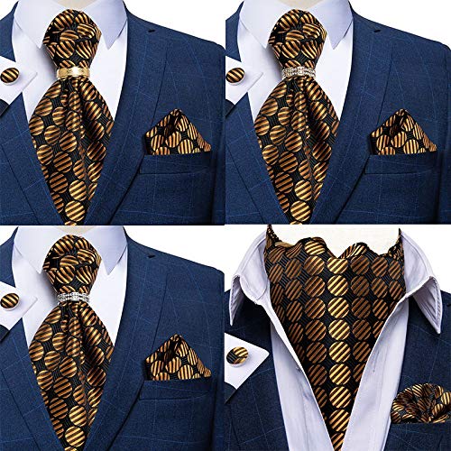 Conjunto de corbata y accesorios de seda para hombre miniatura 3
