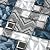Elephantile Blue White Glass Tile for Kitchen Bathroom Backsplash Wall Versailles Pattern Mosaic [Set of 5]