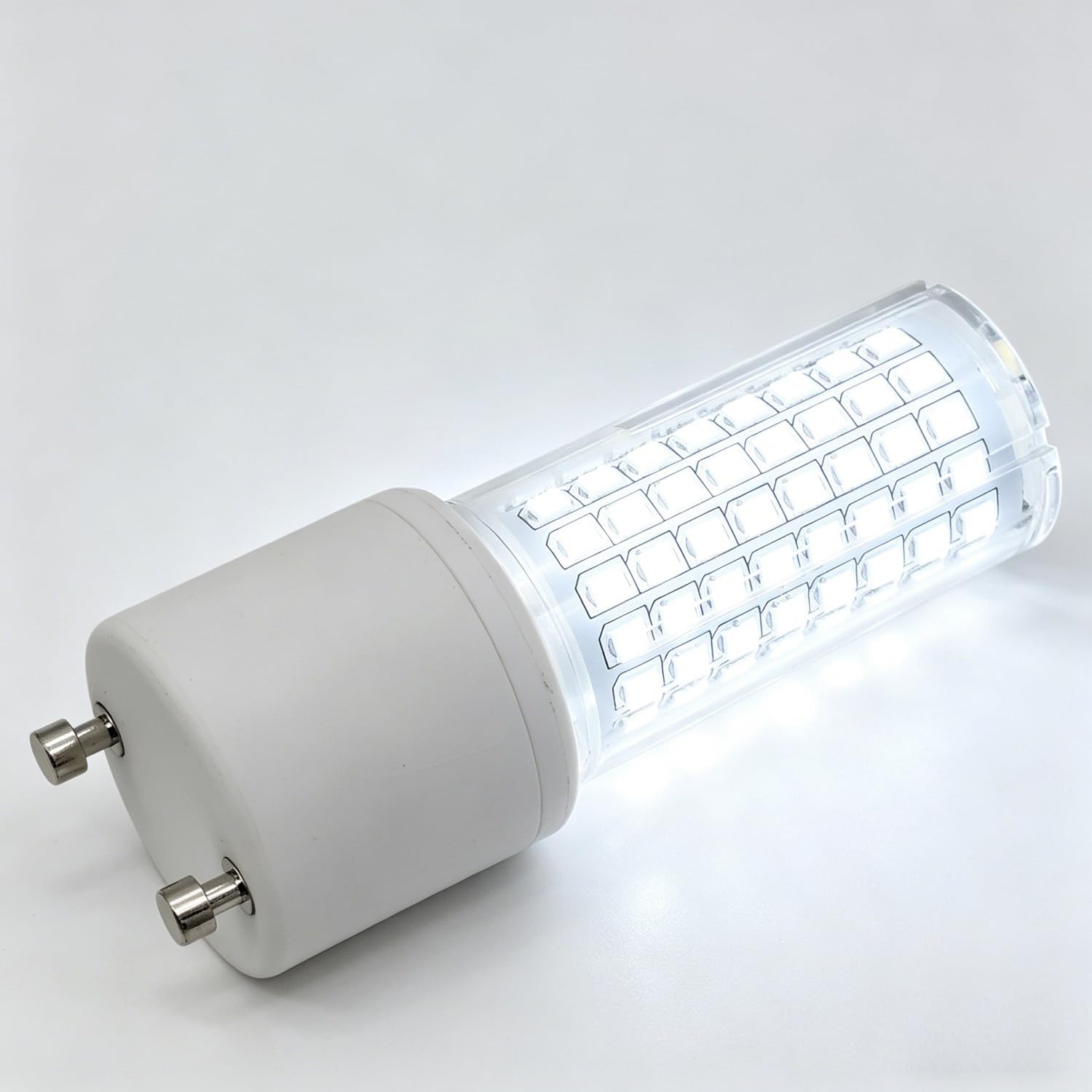 QLEE Gu24 Base Led Bulb Daylight 6000K Cool White 12W Slim for Enclosed Fixture Hallway 2 Prong Ceiling Light 1400Lm for Bathroom Chandelier Porch Wall Lanterns Post Lights