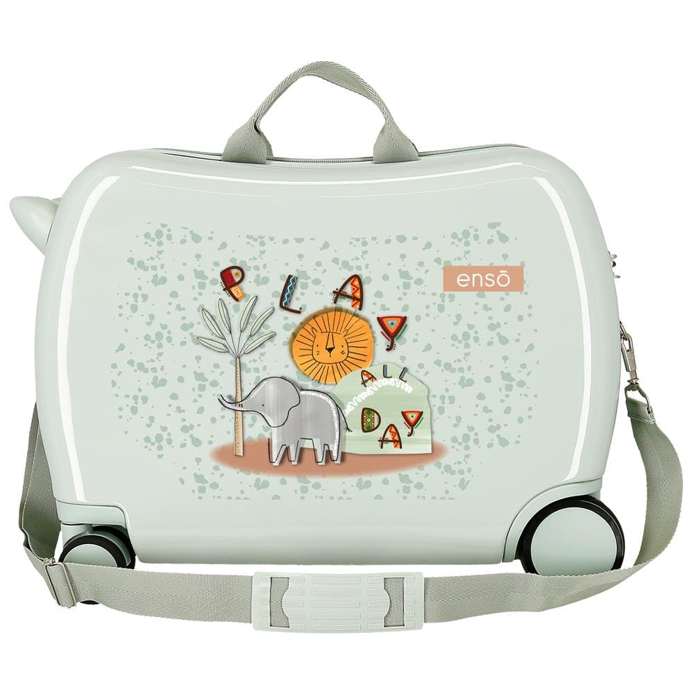 Enso Play All Day Maleta Infantil, Fabricada en ABS, Ruedas Dobles de Giro multidireccional, Múltiples Formas de Usarlo