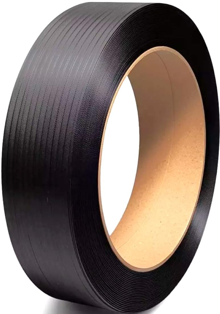 Reggetta Plastica 15 X 0,65 Nera Reggetta Manuale per Bancali 2000 Metri