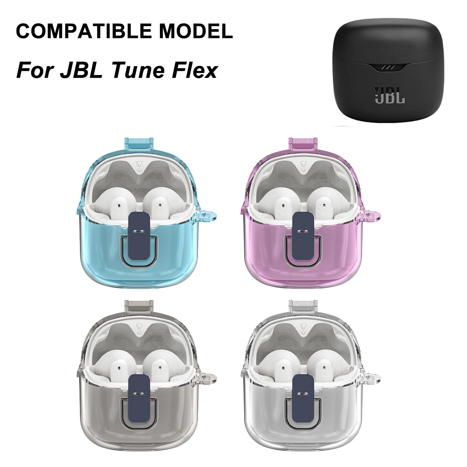 Amazon.com: VAEKNVG Case for JBL Tune Flex, Shock-Absorbing