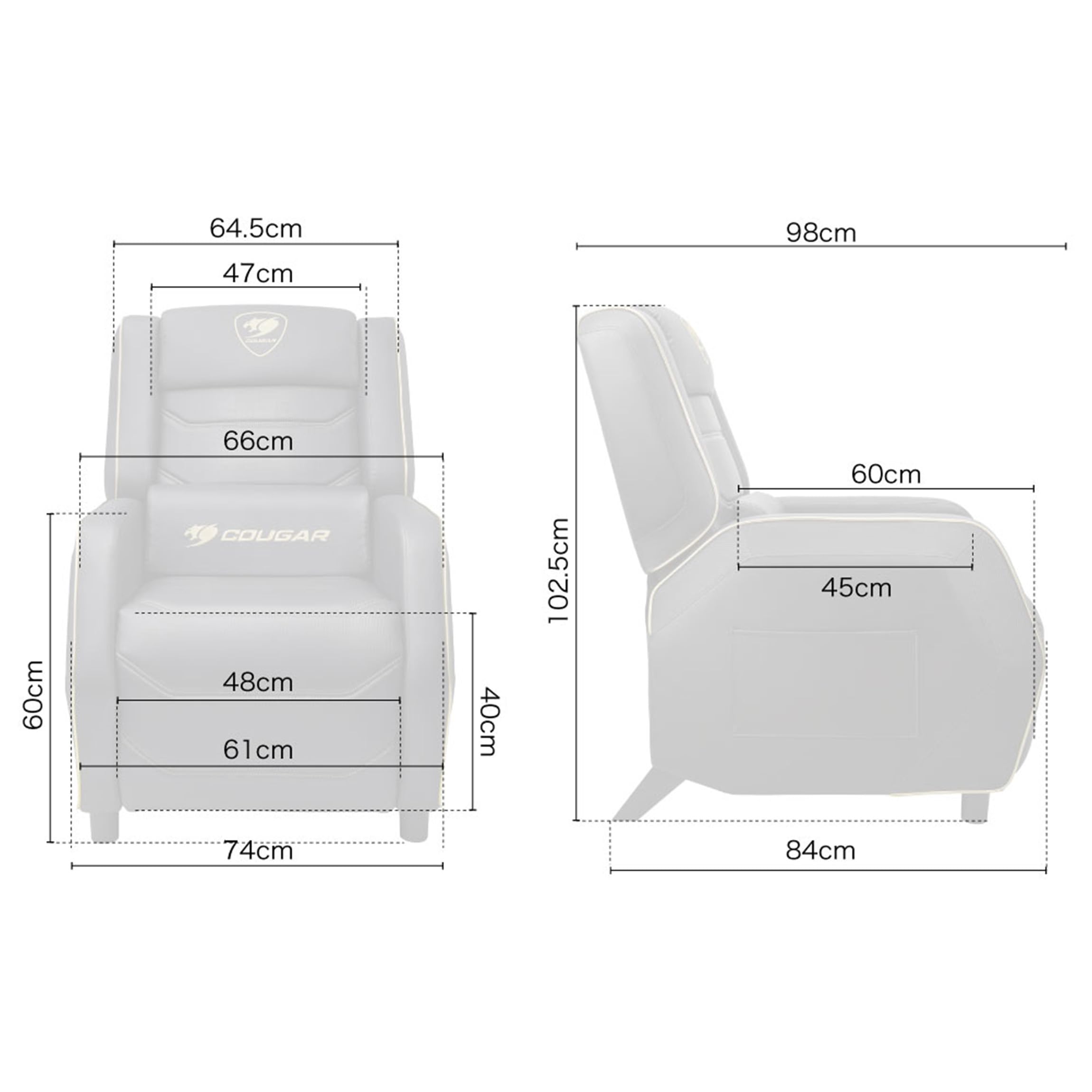 Amazon.co.jp: COUGAR ゲーミングソファ RANGER S オフィスチェア
