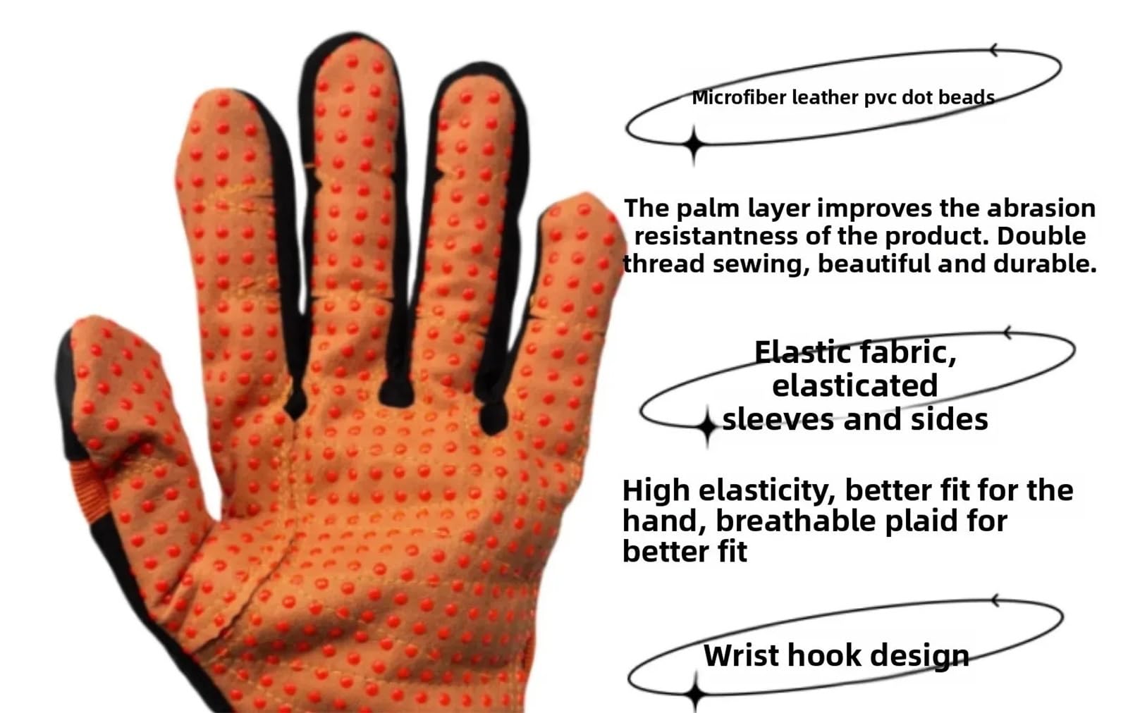 Guantes Anticortes, Guantes de protección mecánica - Guantes especiales anticorte, resistentes al desgaste, amortiguadores de impactos, a prueba de colisiones y resistentes a las puñaladas | XL