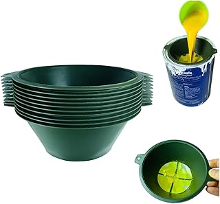 1 Gallon 190 Micron Reusable Industrial Nylon Mesh Paint Filter Strainer Funnel Filter Paint/Gutter Oil and Food Residue High Efficient & Durable (15CM-diameter-10Pcs)