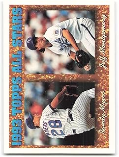 1994 Topps #394 Randy Myers/Jeff Montgomery Kansas City Royals/Chicago Cubs AS Official MLB Baseball Trading Card in Raw (...