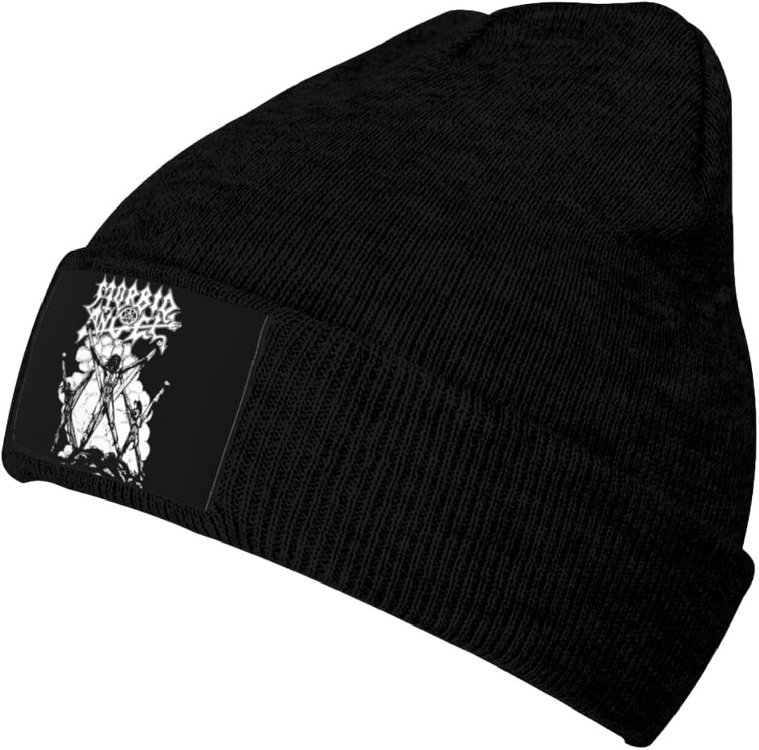 Miniatura 2 de Morbid Rock Band Angel Knit Hat Beanie Skull Cap Warm Hats Unisex Knit Cuffed Beanies Stylish Running Hat Winter Hat Breathable Daily Beanie Hat for