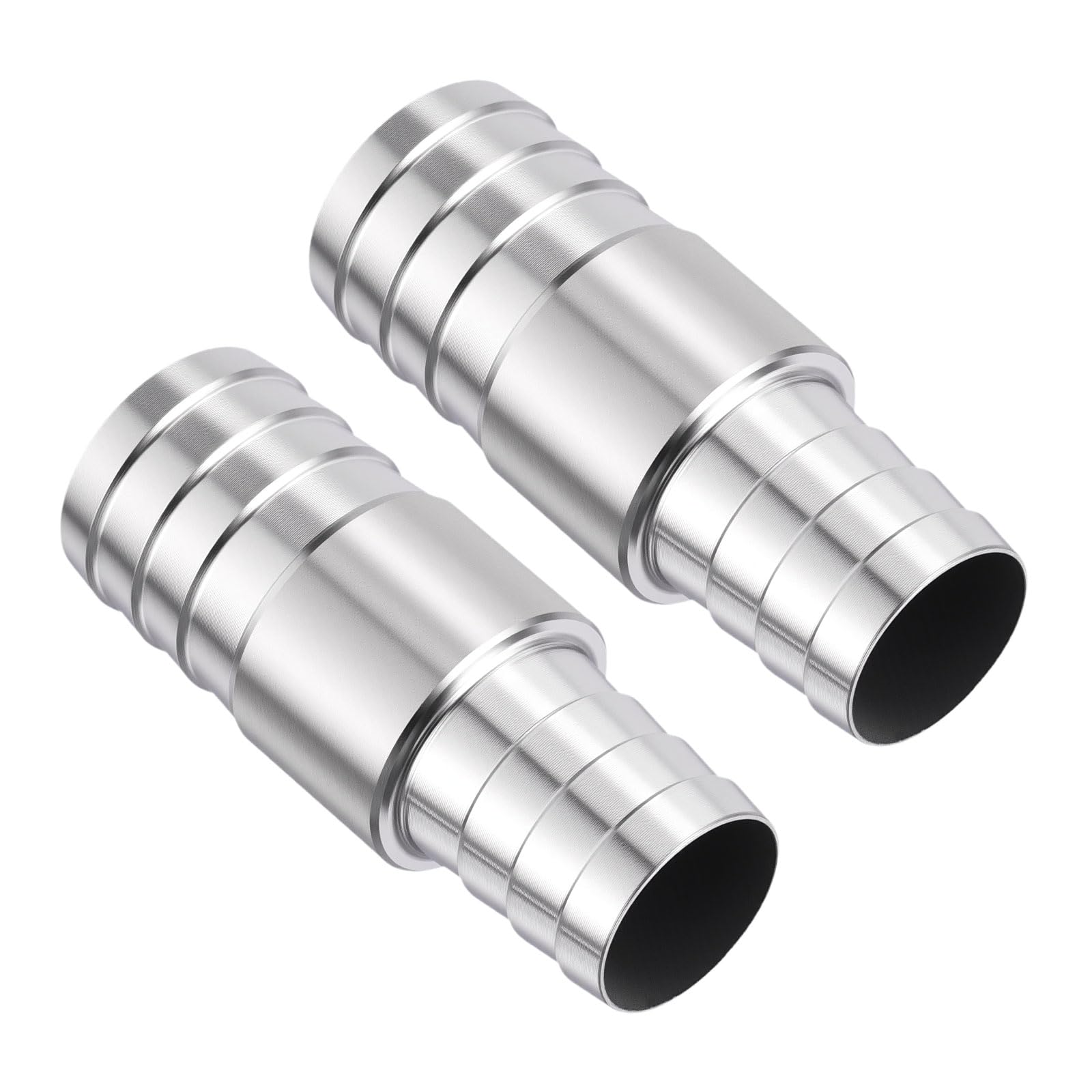 Kozelo Pack of 2, 304 Stainless Steel Hose Barbs Fittings 3/4"(20mm) Hose Barbs to 5/8"(16mm) Fittings, Stainless Steel Hex Bars for Home Machines, Massage Bathtubs, and Irrigation