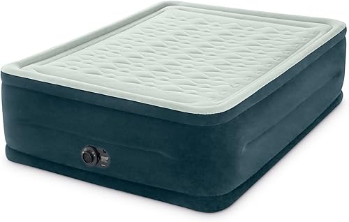 SYANNE Dream Lux - Colchón de aire Dura-Beam de 24 pulgadas con bomba interna, tamaño Queen (tamaño matrimonial)