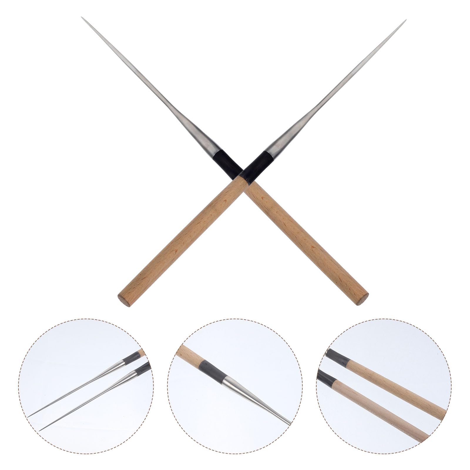 Baguettes à Pointe en Acier Inoxydable pour Sushi et Sashimi, Délicates et Robustes, Finition Lisse, pour Restaurant Japonerie