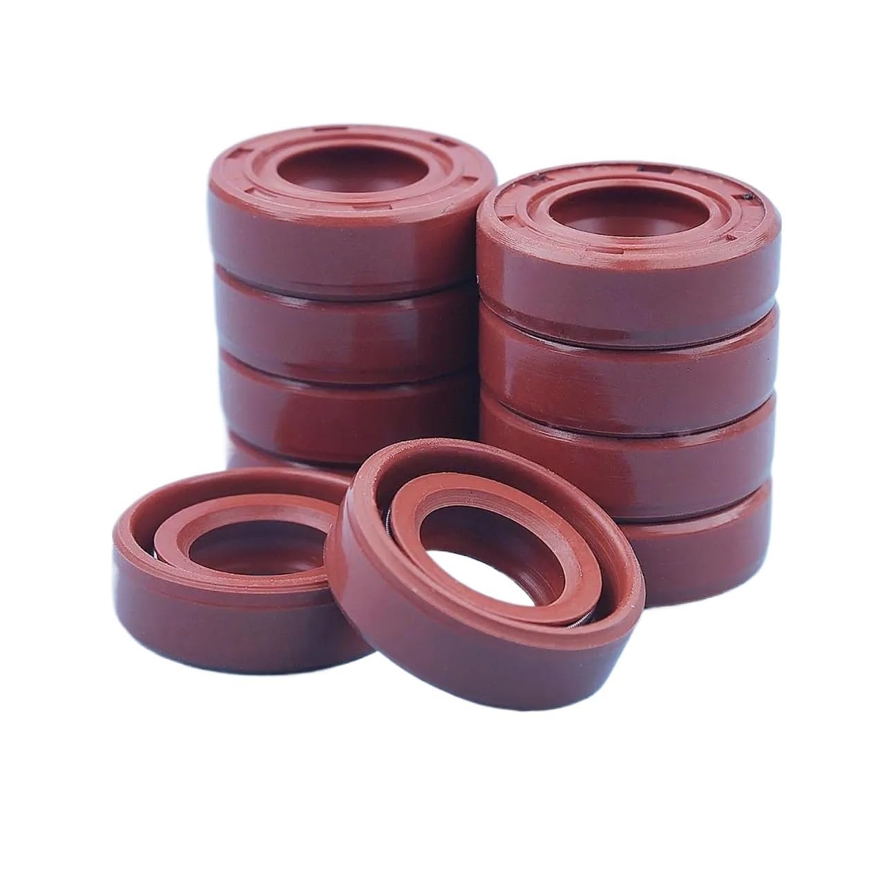 Retén de aceite 12x22x7mm con resorte metálico para protección contra polvo en motores de moto, 10 uds