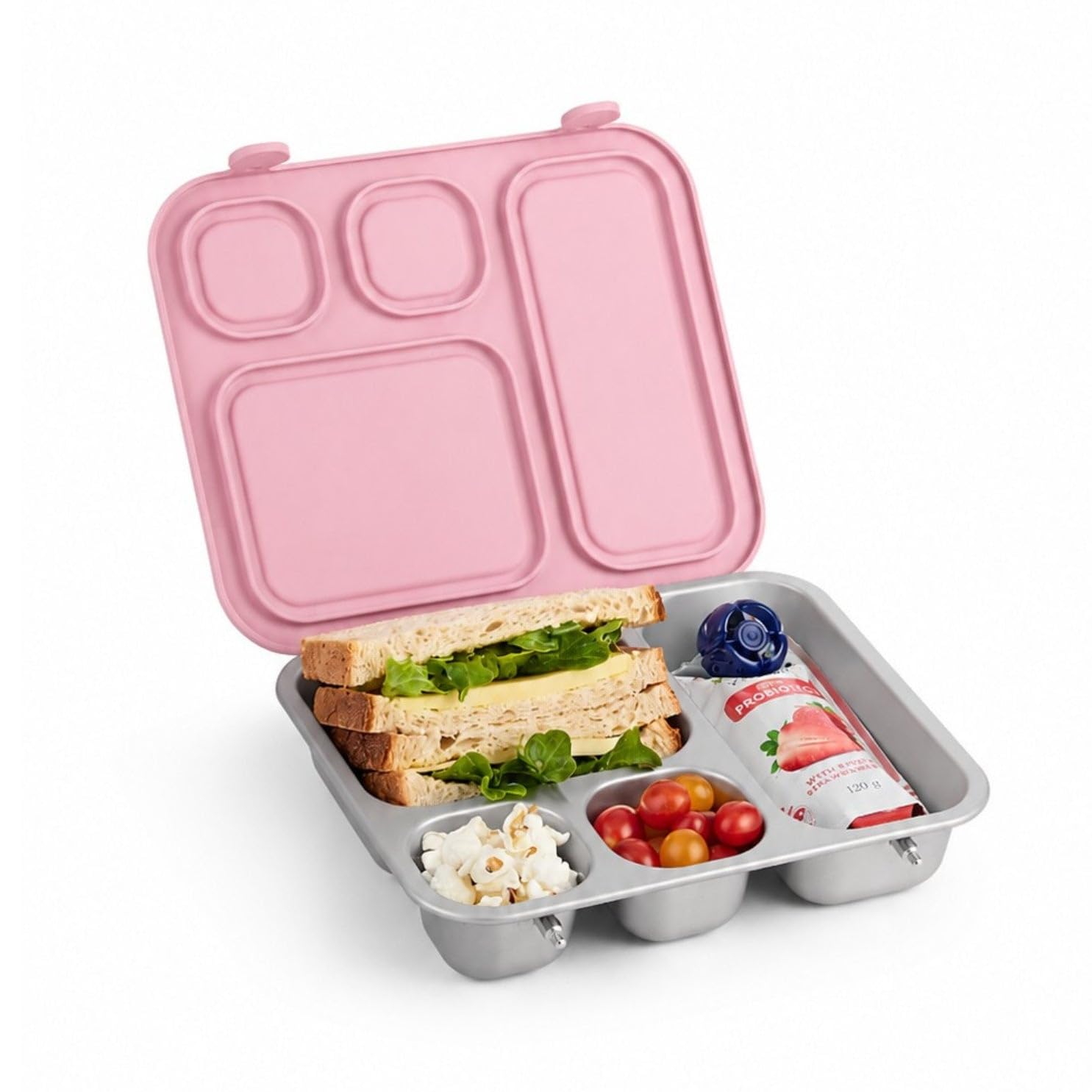 Photo 1 of Elk and Friends Kids Stainless Steel Bento Lunch Box - Blush