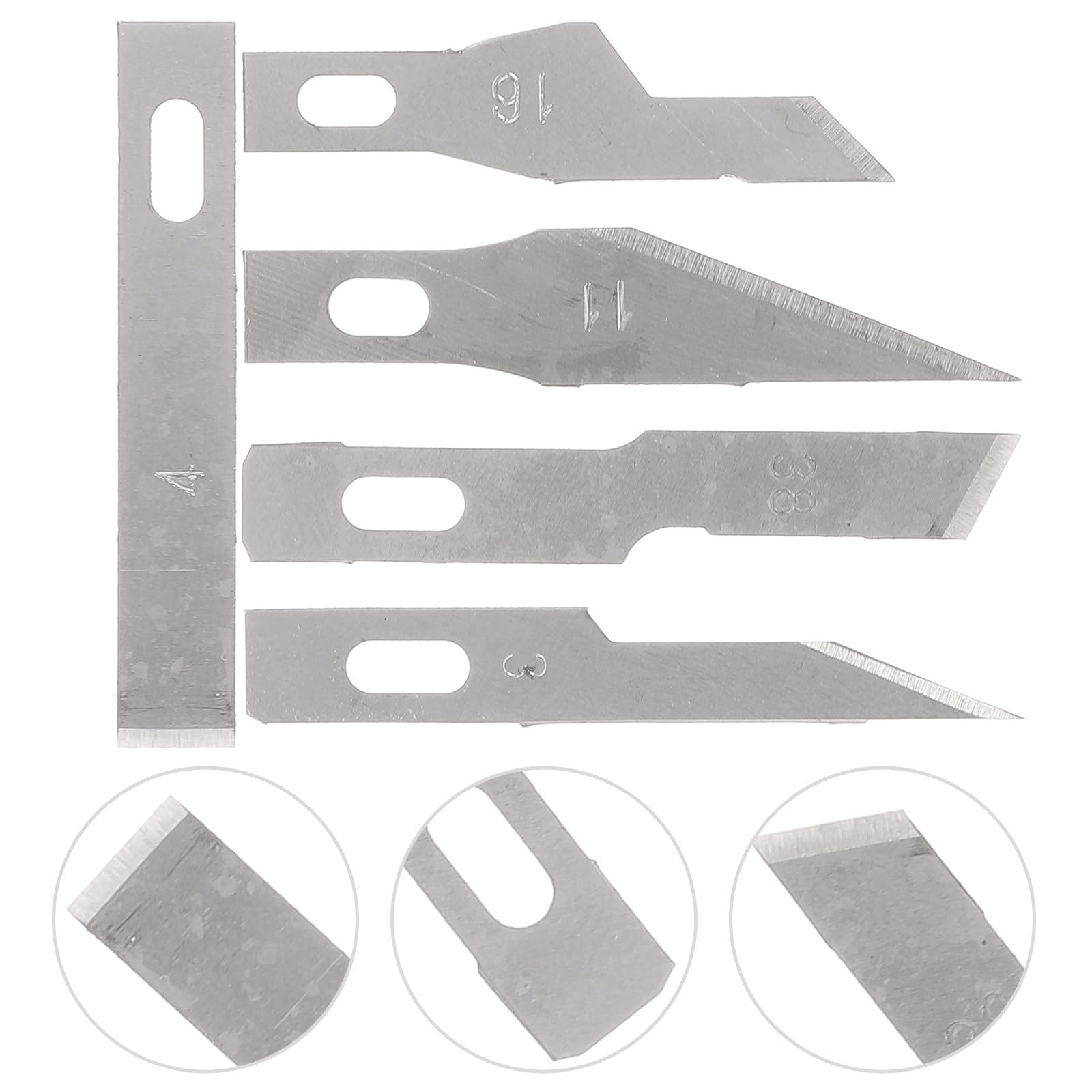 DOITOOL Cuchillas Multiusos para Manualidades 50 Piezas Juego de Repuesto de Acero para Tallar Modelismo y Scrapbooking en Artesanía Detallada