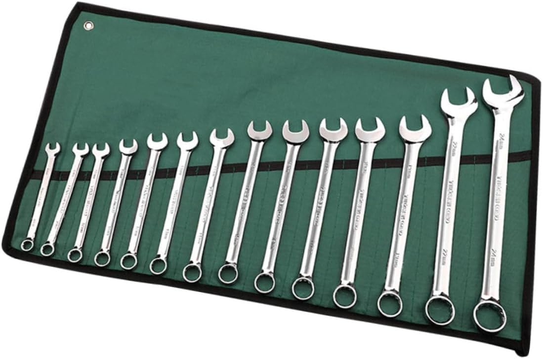 DOITOOL 14pcs Adjustable Ratchet Wrench Set Professional Multi-function Tool Kit for Home and Auto Repairs Steel Construction Tooth Precision Gear