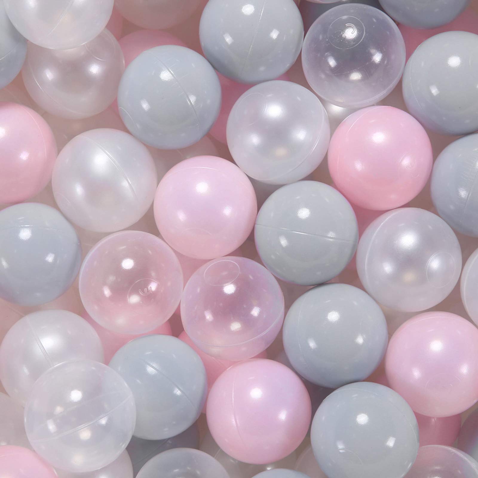 ボールピットボール 子供用 ピンクプラスチックボール 100個 ボールピット 幼児 誕生日パーティー 子供用 カラフルなオーシャンボール