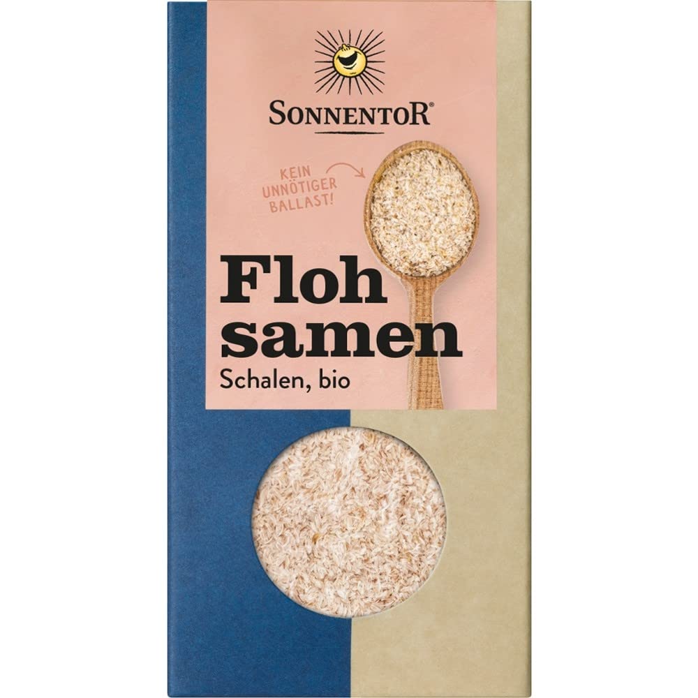 Sonnentor Flohsamen, Schalen Klein, aber oho! Flohsamenschalen binden bis zum 40-fachen ihres Gewichts an Wasser