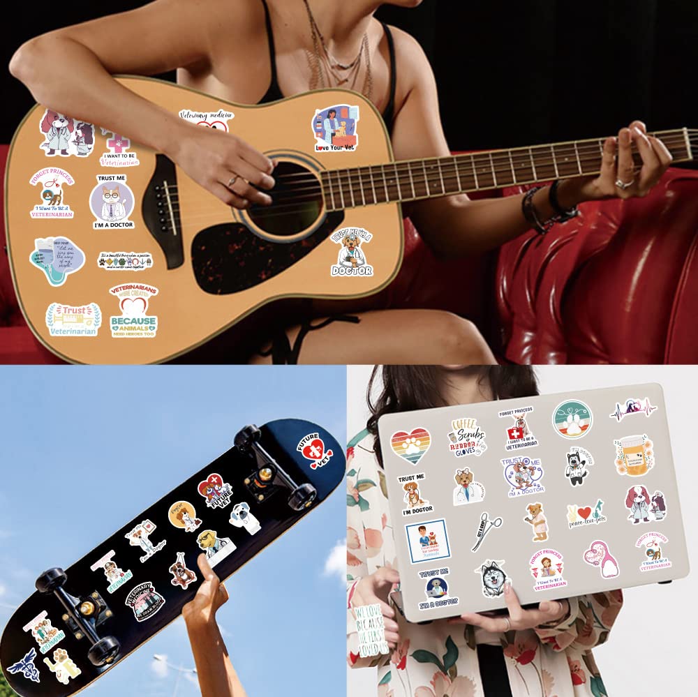 Sports Theme Party 58 PCS Veterinary Sticker Pack - Waterproof Vinyl ...