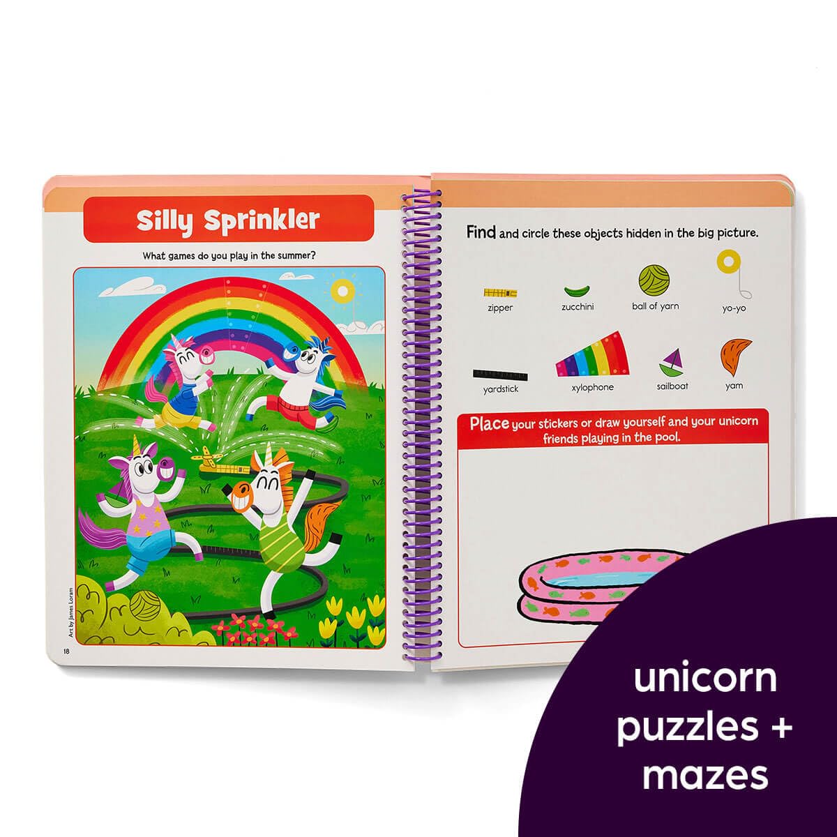 Write-On Wipe-Off My First Unicorn Hidden Pictures: With a Dry-erase Marker and Replayable Sparkle Stickers@ (Write-On Wipe-Off My First Activity Books)