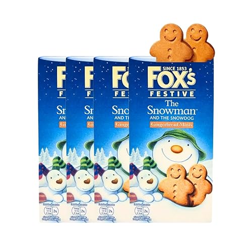 Fox's Fextive Gingerbread minis 4 x 100g- The snowman gingerbread biscuits