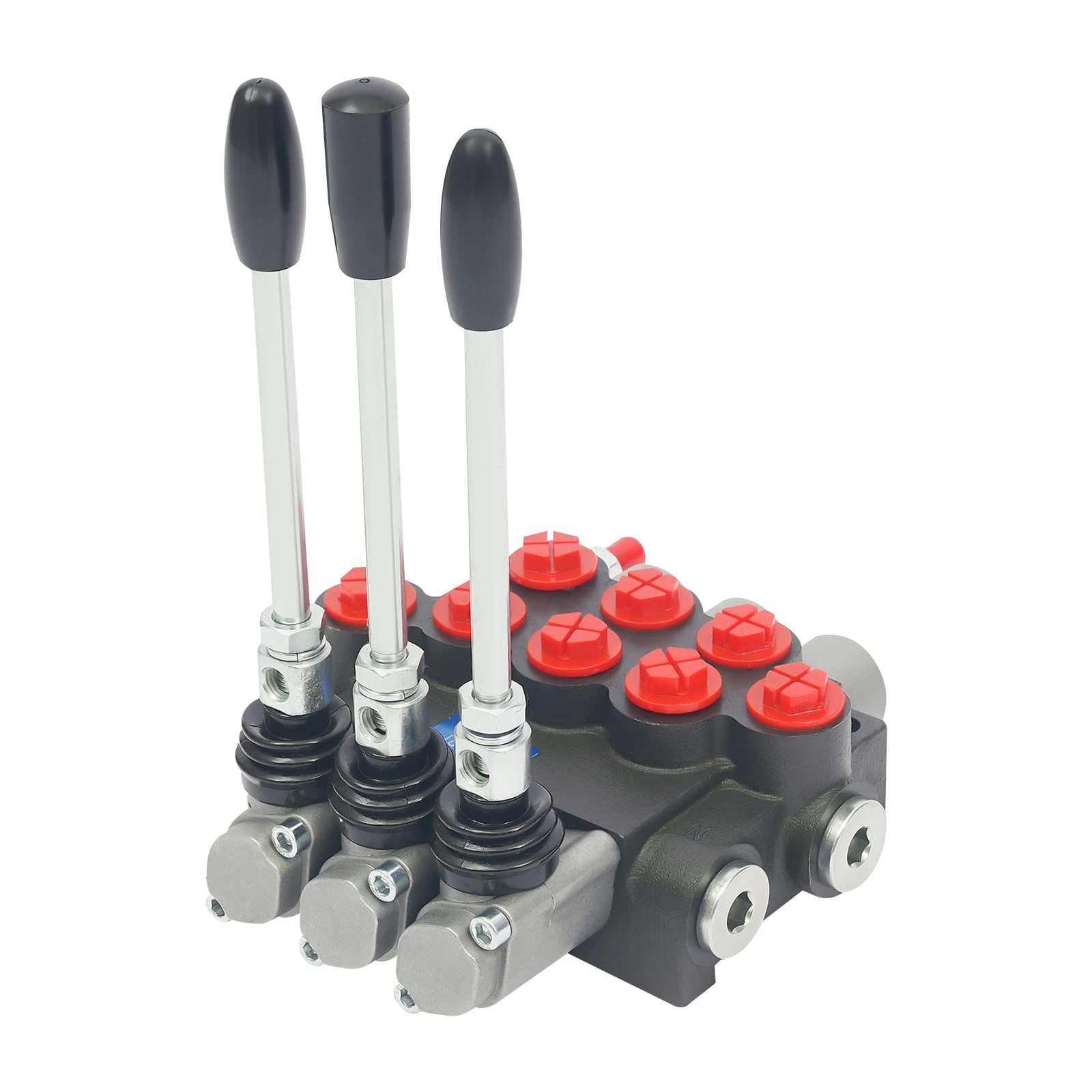 Válvula direccional hidráulica 3 bobinas válvula hidráulica válvulas de control direccional 1/2" BSPP 40 L/min válvula de control hidráulico para maquinaria de construcción y agricultura