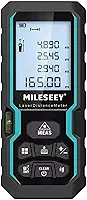 Trena Laser Digital Profissional, Fita Métrica Digital a Laser, Medidor Digital de Distância, Área, Volume, Ângulos e Nível. Modelo S6 de 40, 50, 60, 80, 100 e 120 m de Alcance (Precisão ±2 mm)