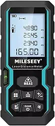 Trena Laser Digital Profissional, Fita Métrica Digital a Laser, Medidor Digital de Distância, Área, Volume, Ângulos e Nível. Modelo S6 de 40, 50, 60, 80, 100 e 120 metros de Alcance (Precisão ±2 mm)
